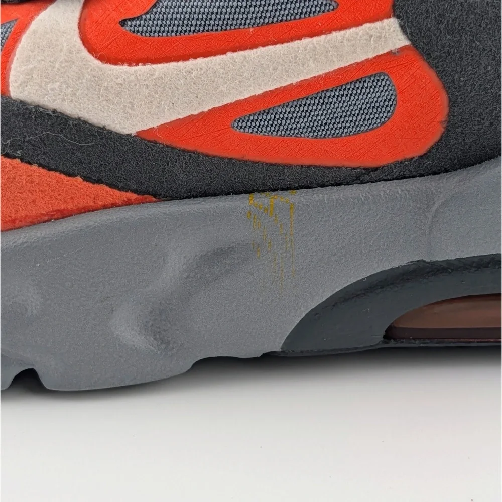 Nike Air Max 270 Baby Toddler 5C React Gray Orange Shoes CD2654-006